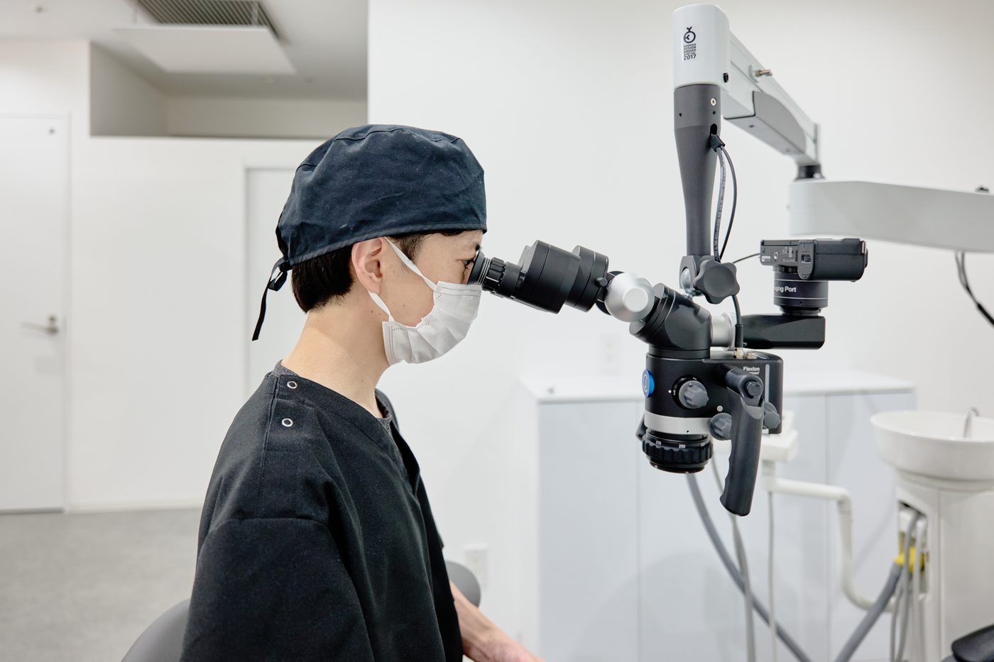 MI治療を行う様子